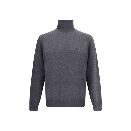 Etro Gray Wool Turtleneck