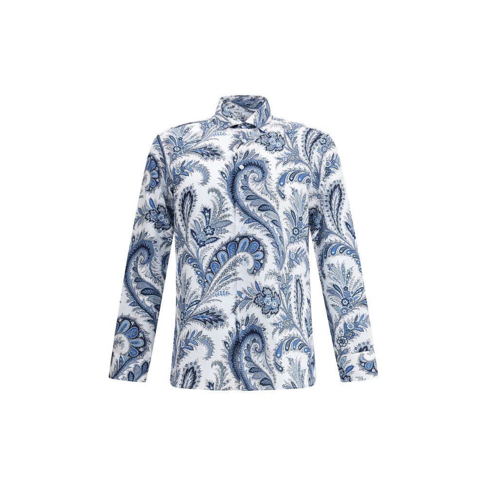 Etro Roma Shirt with classic collar, button closure, and iconic paisley pattern, offering style and comfort for any occasion.