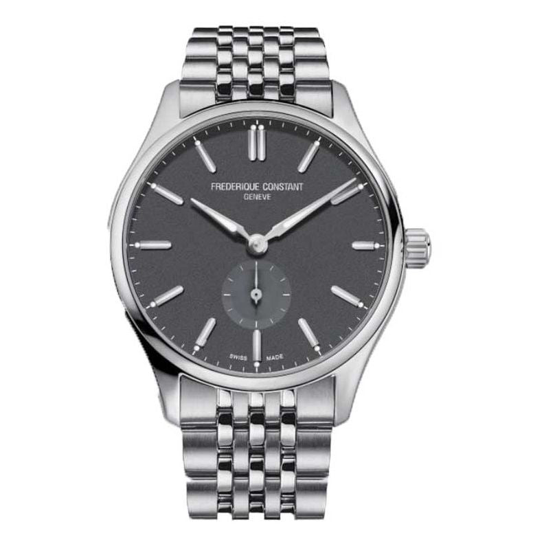 FREDERIQUE CONSTANT MOD. FC-530G3B6B luxury wristwatch with stainless steel bracelet and black dial