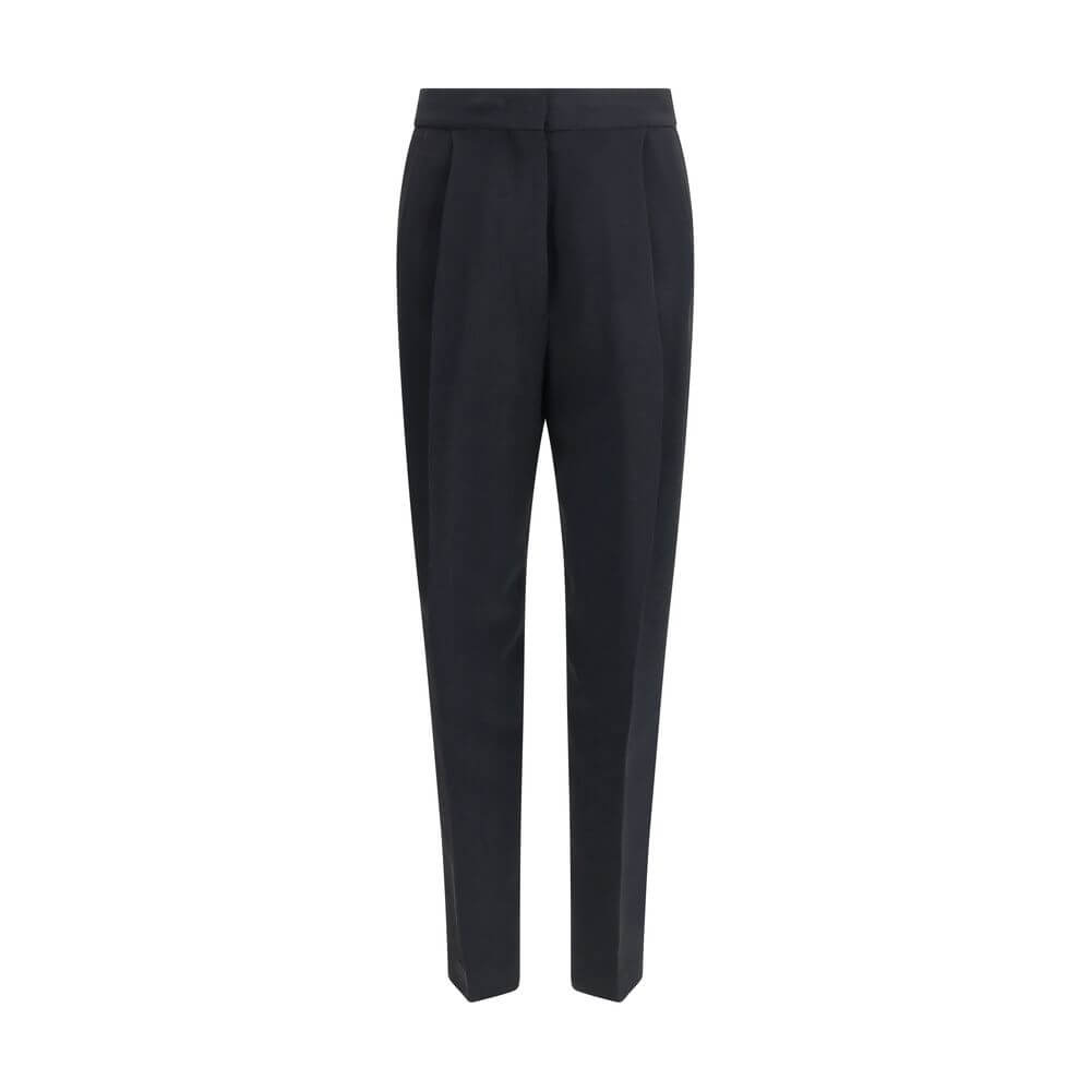 Fabiana Filippi Black Acetate Casual Pants