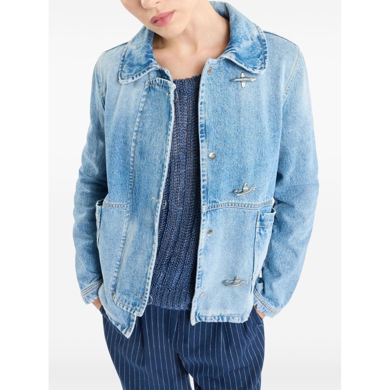 Fay Coats Clear Blue