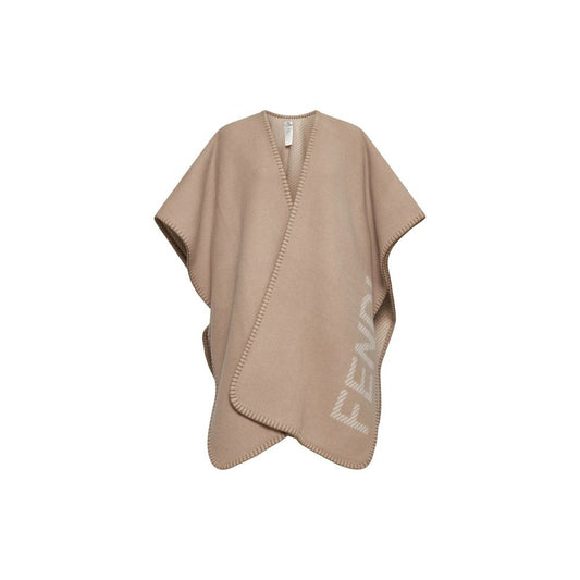 Fendi Beige Cashmere Poncho