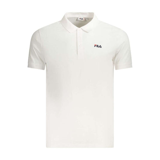 Fila White Cotton Men Polo Shirt