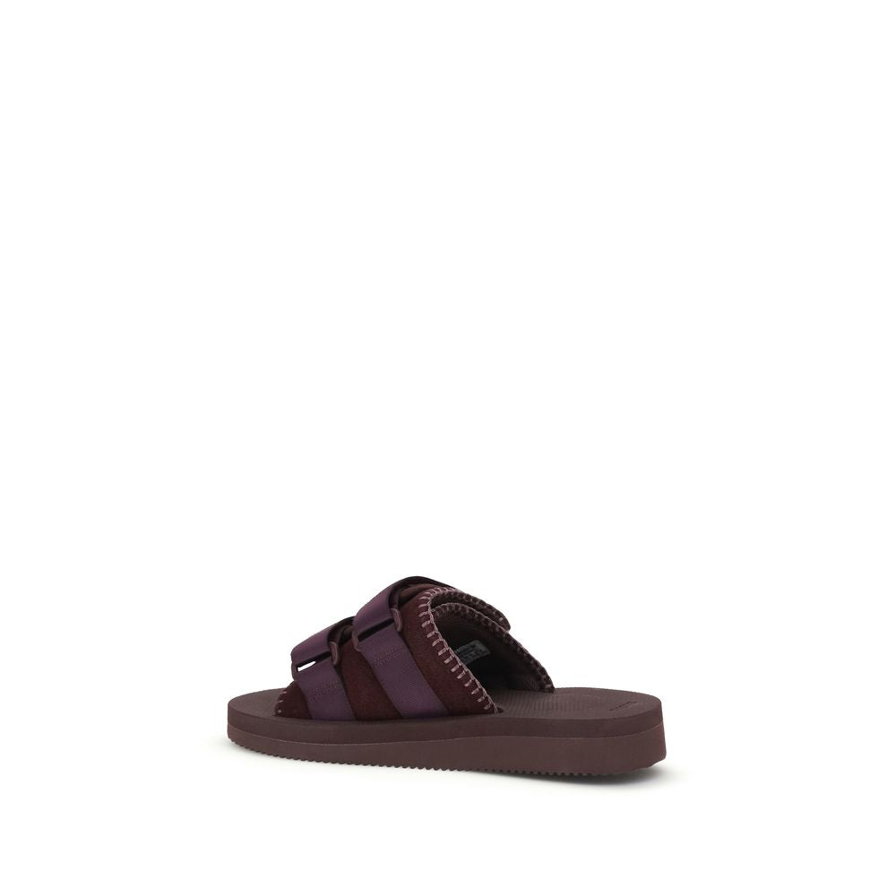 Forte_Forte Purple Polyester Strap-On Sandals