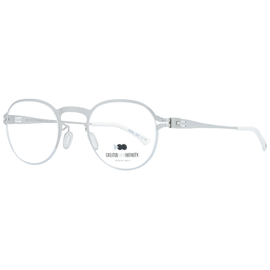 GREATER THAN INFINITY MOD. GT009 46V04N gent's eyeglasses in silver frame