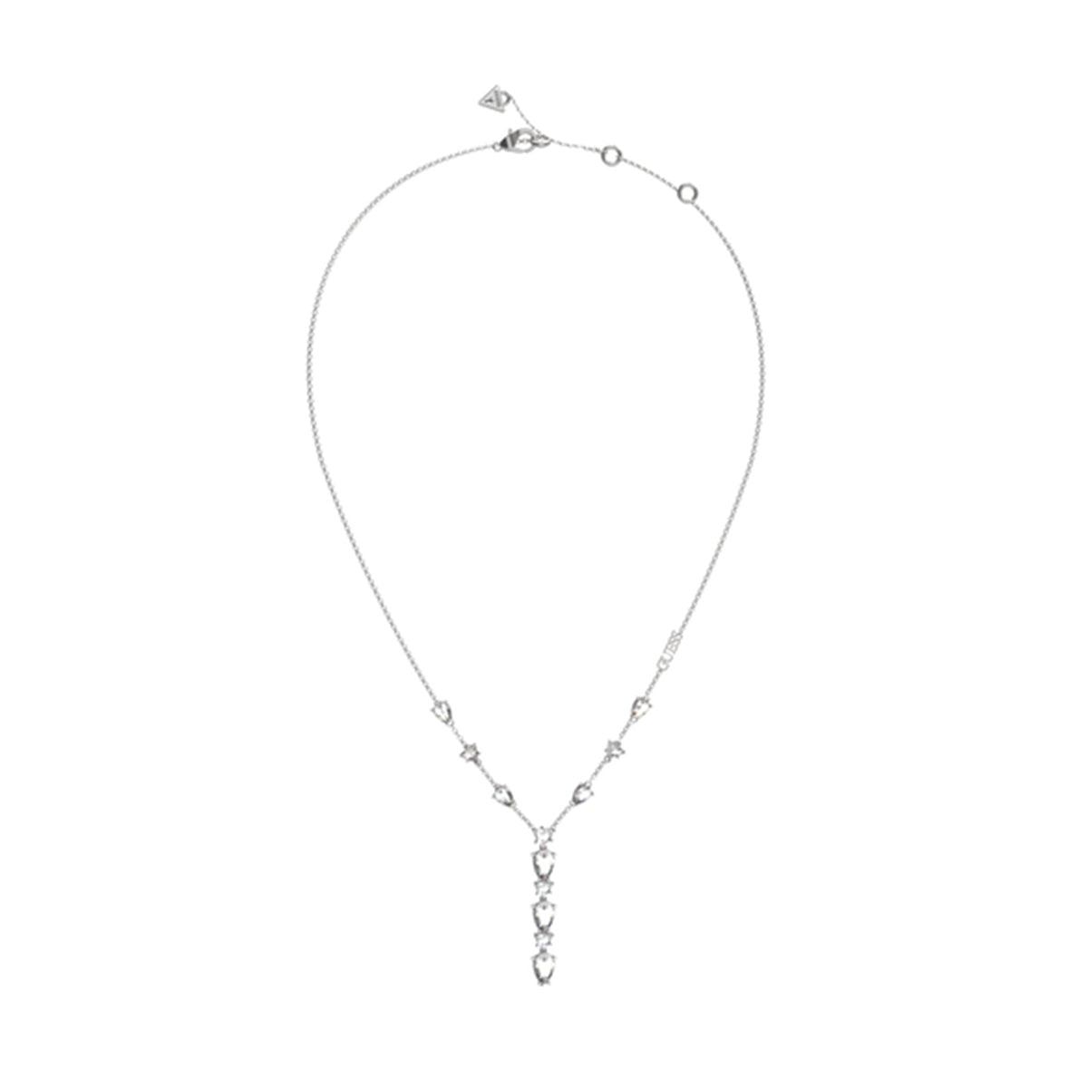 GUESS JEWELS JEWELRY Mod. JUBN04408JWRHT-U elegant silver necklace with charms, perfect for enhancing any outfit with sophistication.