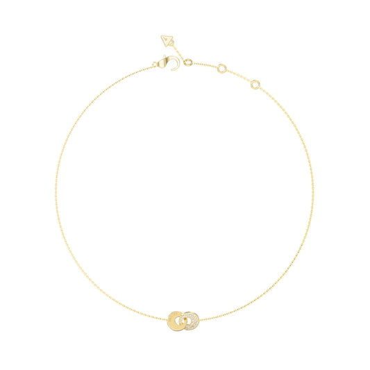 GUESS JEWELS JEWELRY Mod. JUBN05219JWYGT-U gold necklace featuring an elegant minimalist design.