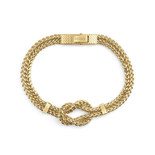 GUESS JEWELS JEWELRY Mod. JUMB05027JWYGS gold bracelet with a knot design