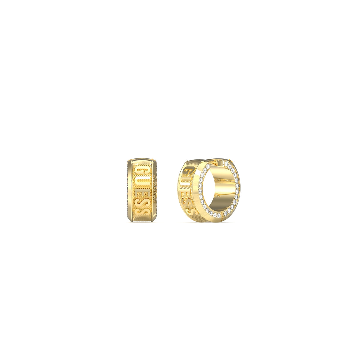 GUESS JEWELS JEWELRY Mod. JUME05013JWYGT-U gold earrings with crystal embellishments