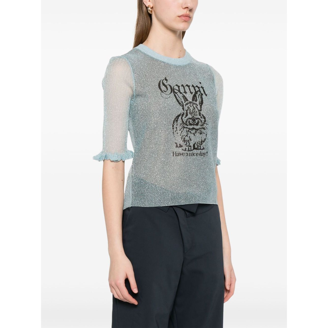 Ganni Bunny-detail top