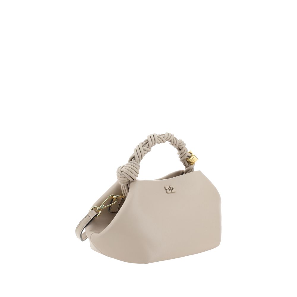 Ganni White Calf Leather Bos Taurus Handbag