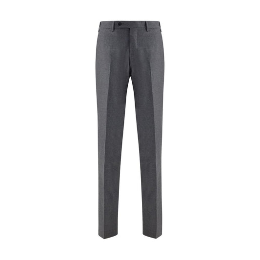 Germano Gray Fleece Wool Dress Pants