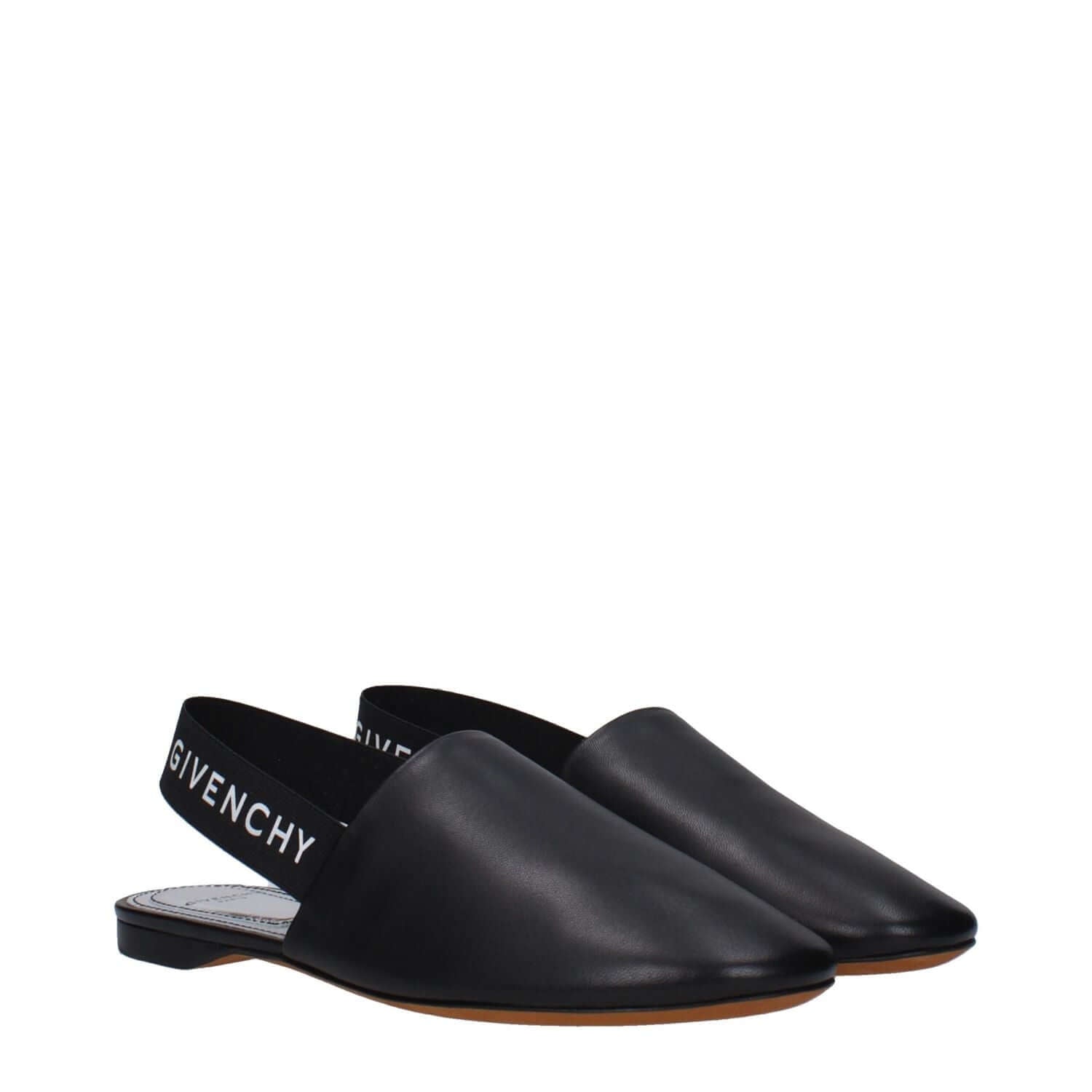 Givenchy Black Leather Mules
