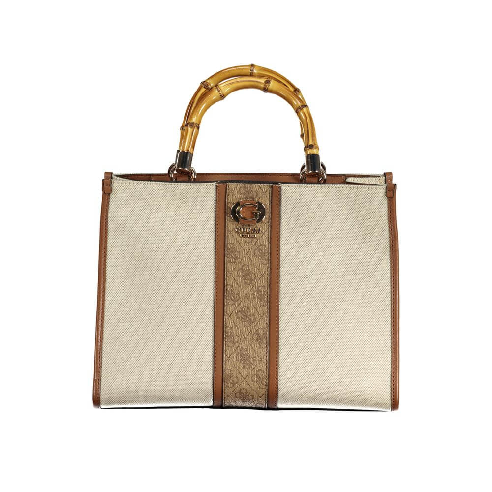 Front view with bag zipped and handles upright.