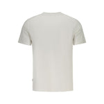 Back view of Guess Jeans White Cotton Men T-Shirt with crew neck and short sleeves.
