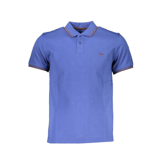 Harmont & Blaine Blu Cotton Men Polo Shirt Harmont & Blaine