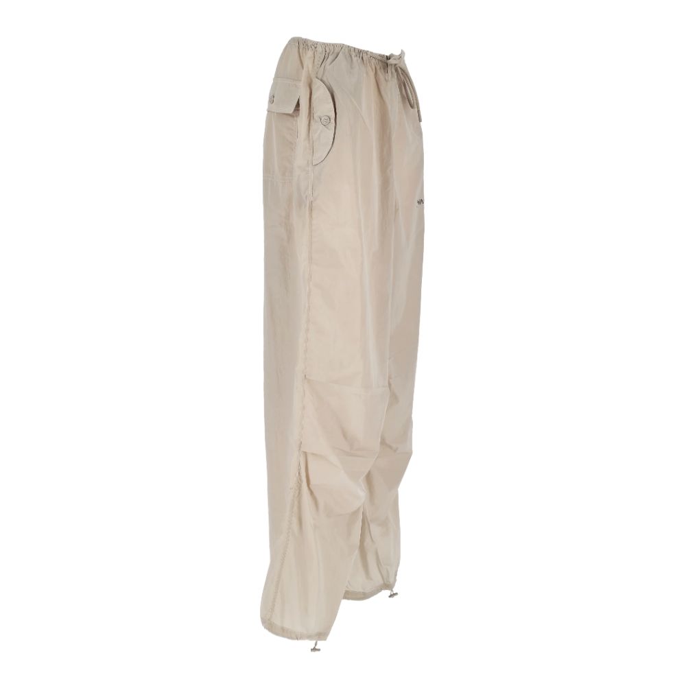 Hinnominate Beige Nylon Women's High-Waisted Trouser