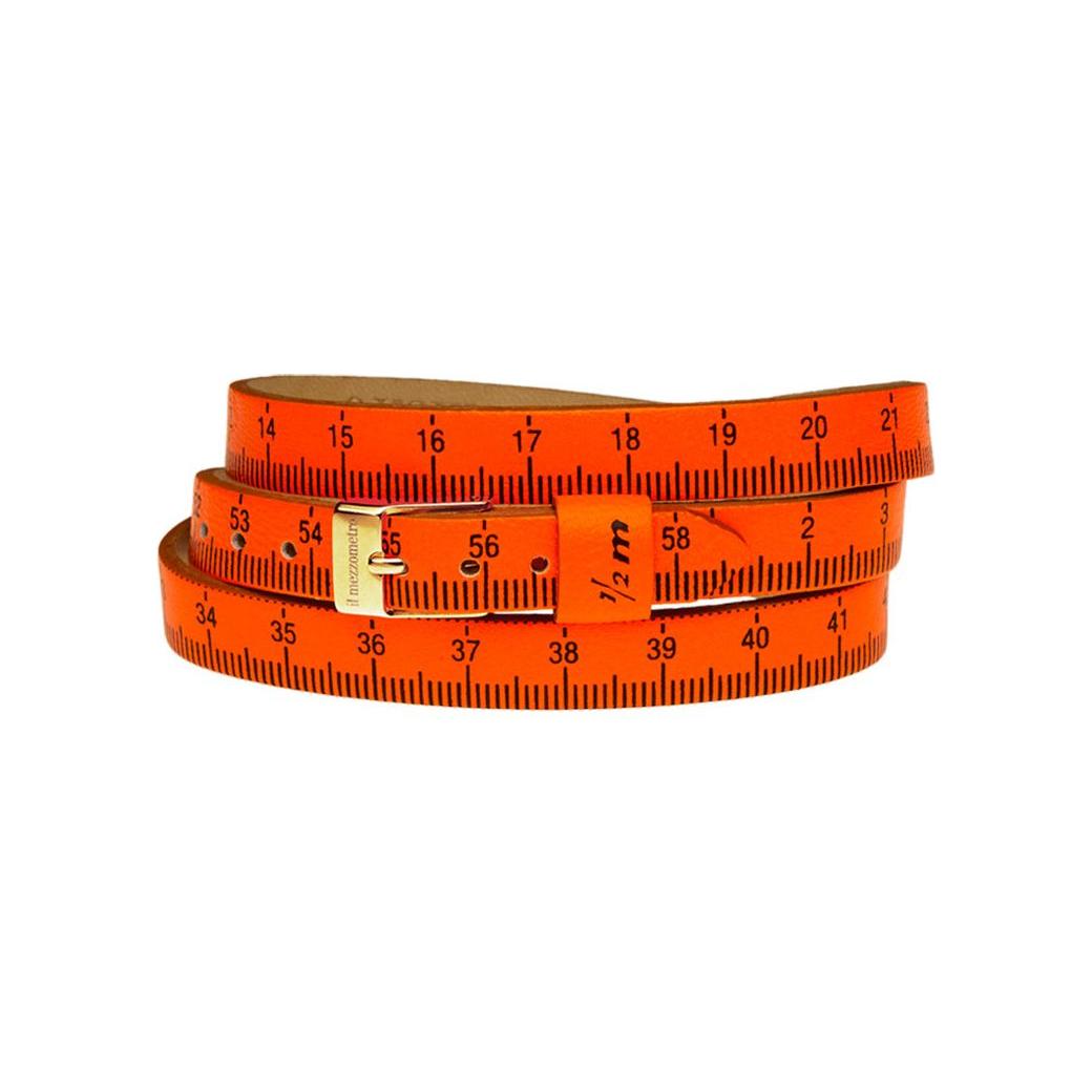Il MEZZOMETRO Mod. FLUO - Bracciale in pelle/leather bracelet DESIGNER FASHION JEWELLERY