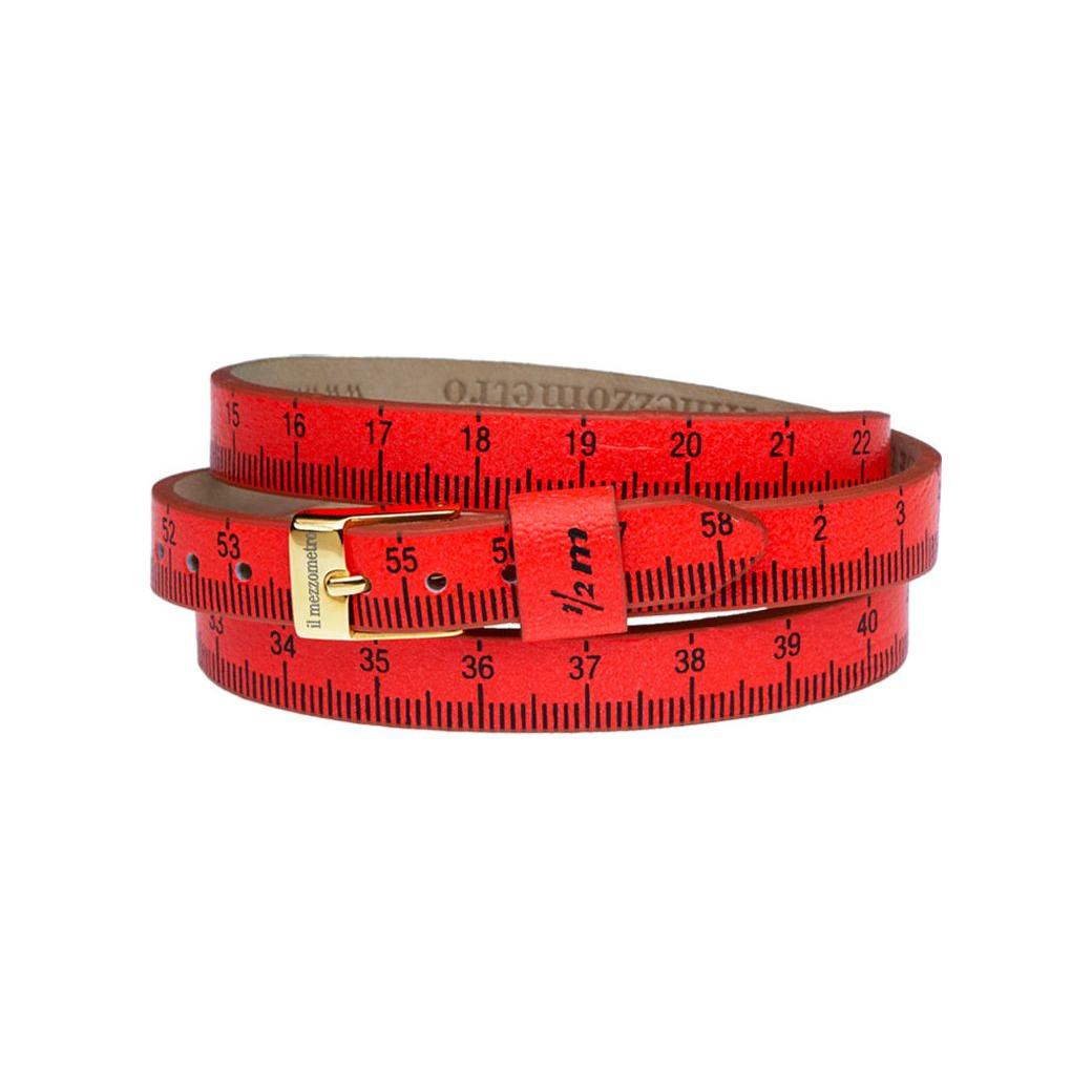 Il MEZZOMETRO Mod. FLUO - Bracciale in pelle/leather bracelet DESIGNER FASHION JEWELLERY