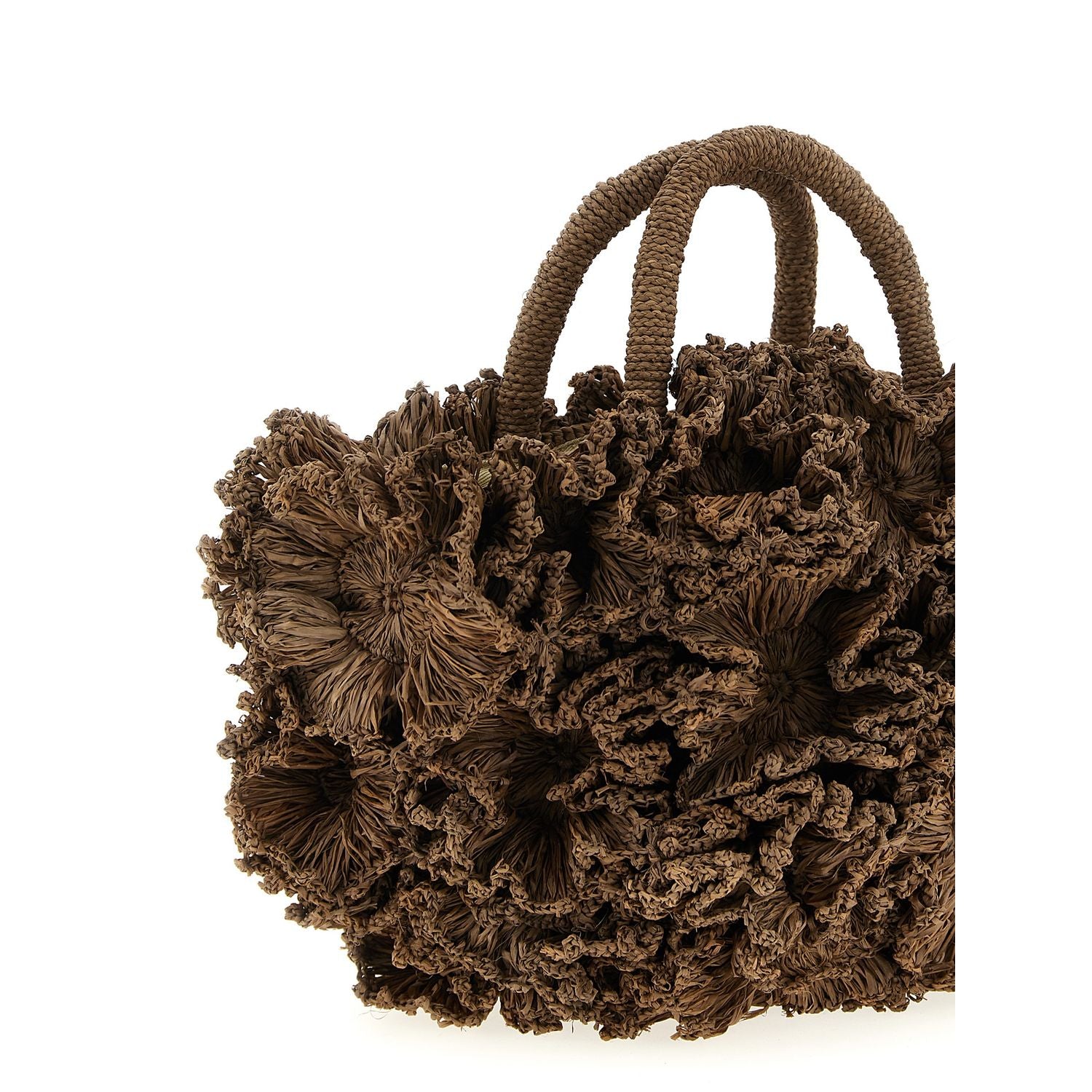 Ibeliv Brown Raffia Handbag