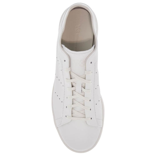 Y-3 white leather sneakers with minimalist design Sneakers Y-3 Light Gray