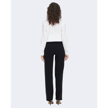 Jacqueline De Yong Black Elastane Pant