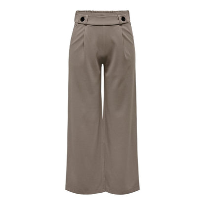 Jacqueline De Yong Brown Polyester Pant