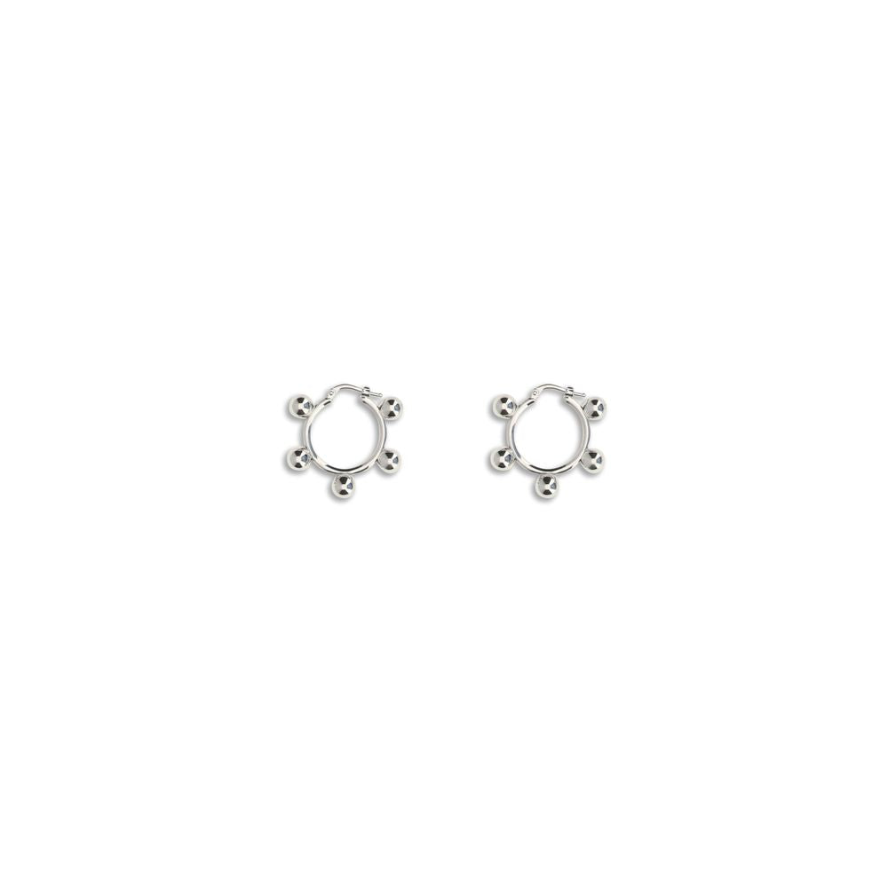 Jil Sander Silver Brass Earrings
