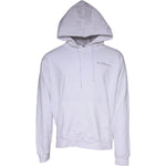 John Richmond White Logo Cotton Hooded Sweatshirt Sweater TSH87037-52