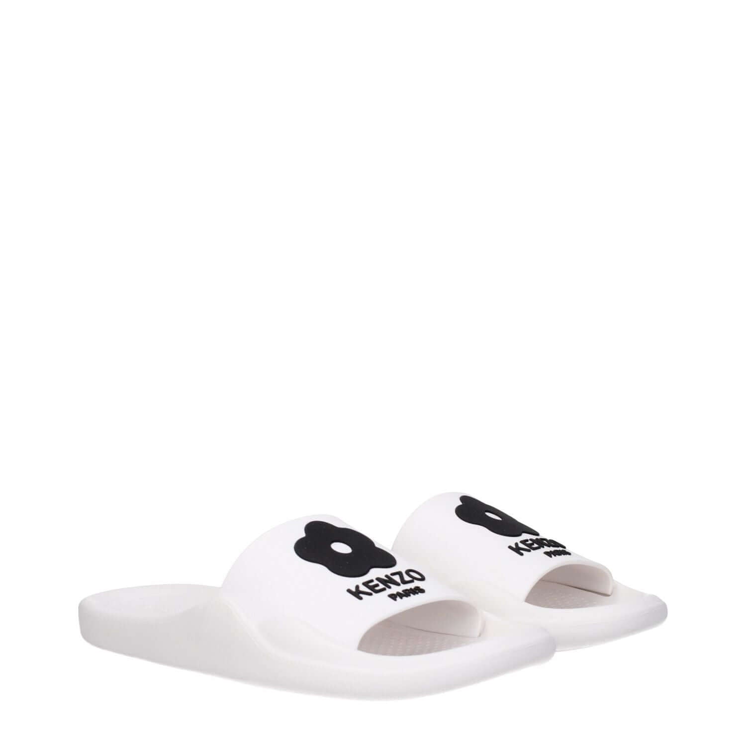 Kenzo White Cotton Slippers