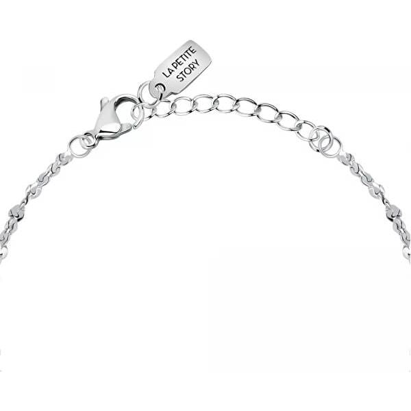 LA PETITE STORY JEWELRY Mod. LPS05ARR62 elegant silver chain bracelet with heart clasp