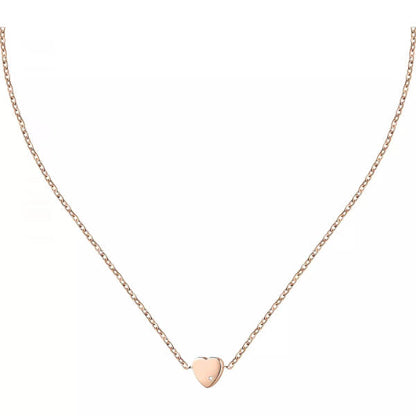 Rose gold necklace with heart pendant, LA PETITE STORY JEWELRY Mod. LPS10ASD06