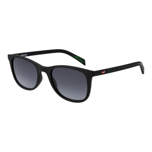 Black sunglasses for men LEVI'S MOD. LV 5072_S 510039O with gradient lenses, angled view.