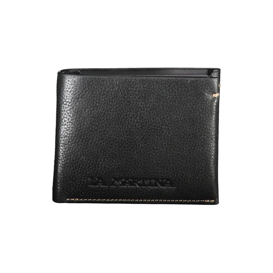La Martina Nero Pelle Mens Wallet