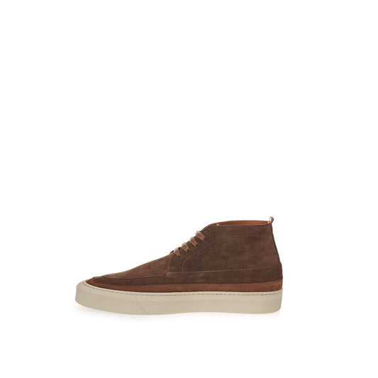 Lardini Elegant Suede Sneakers in Rich Brown LA-225664-EU40/US7