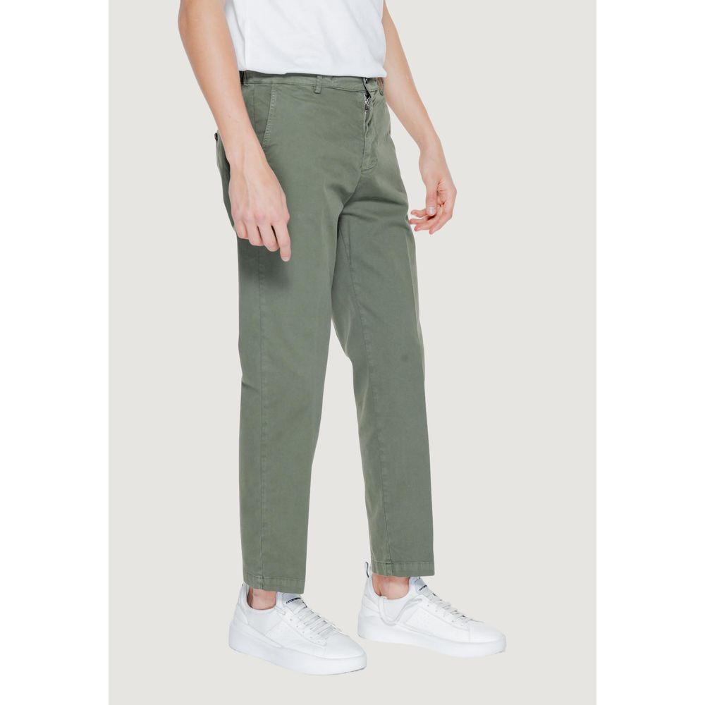 Liu Jo Green Cotton Casual Pants