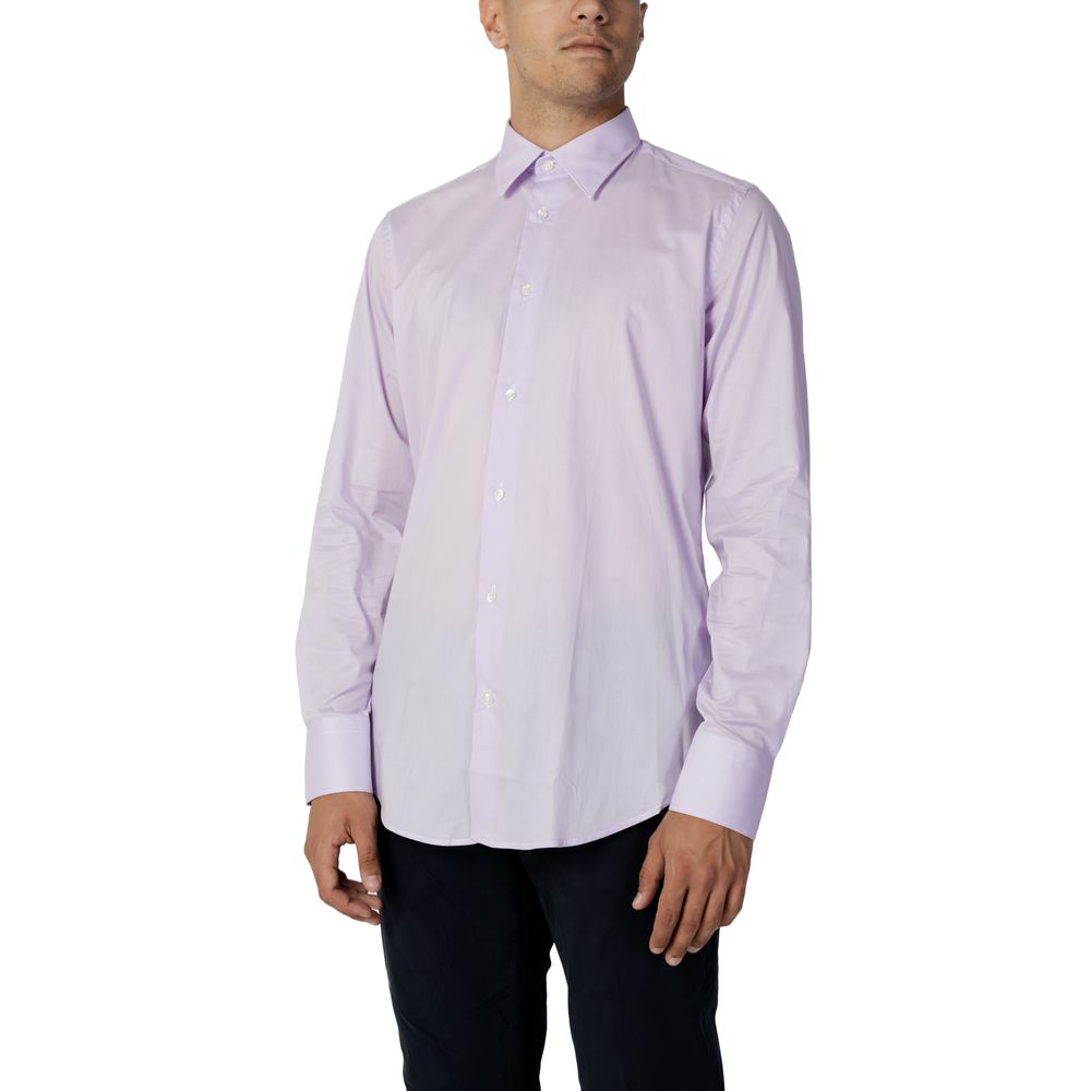 Liu Jo Purple Cotton Dress Shirt