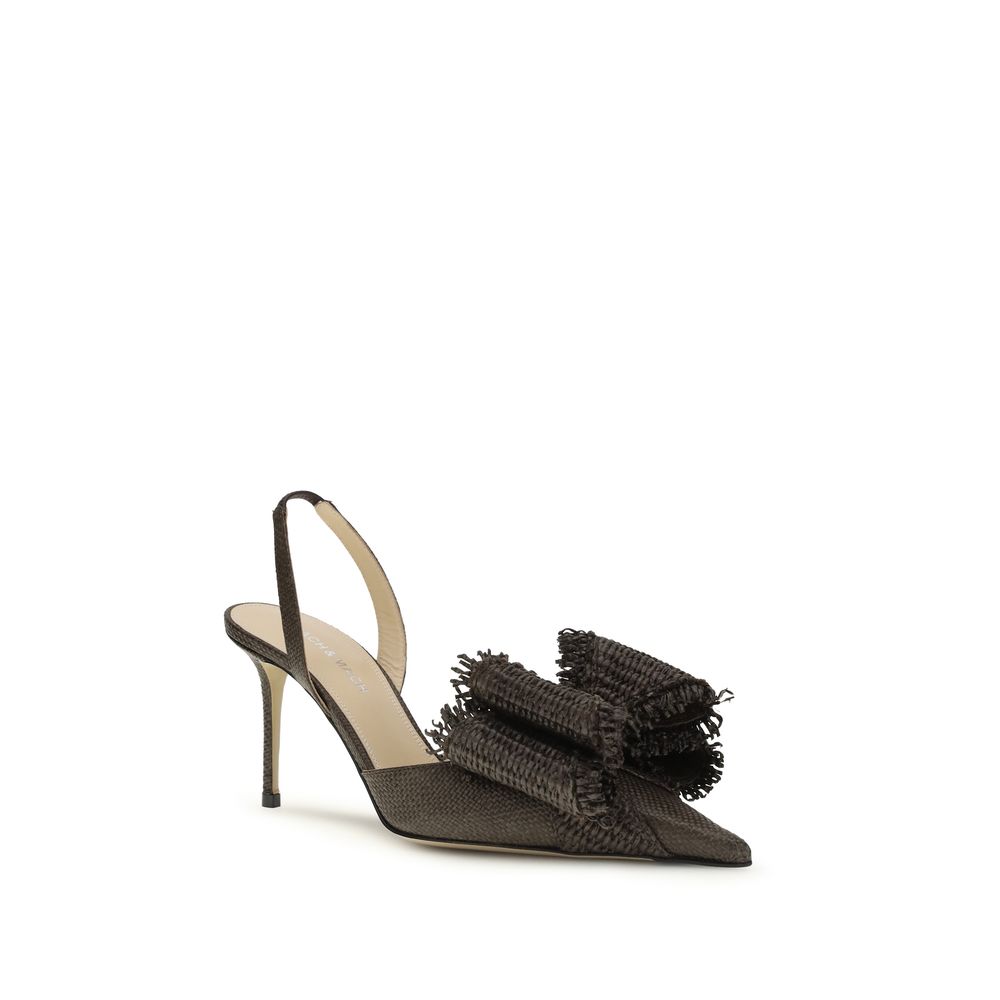 MACH & MACH Brown Raffia Platform Pumps 1728,72470364320,Brown,EU36.5/US6.5,EU36/US6,EU37.5/US7.5,EU37/US7,EU38/US8,EU39/US9,EU40/US10,EU41/US11,MACH & MACH,New with tags,Platforms - Pumps - Shoes,Pumps - Shoes,Shoes,Women