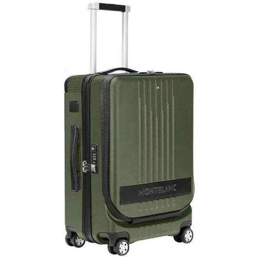 MONTBLANC LEATHER MOD. CABIN TROLLEY WITH FRONT POCKET - 38X55X23 (37 L) FASHION ACCESSORIES MONTBLANC Dark Slate Gray