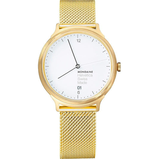 MONDAINE Mod. HELVETICA No. 1 LIGHT WATCHES MONDAINE Beige