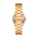 MICHAEL KORS Mod. LENNOX gold wristwatch, 39mm case, water resistant, quartz movement, official packaging, women's collection.