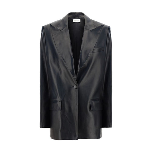 Magda Butrym Black Leather Jacket
