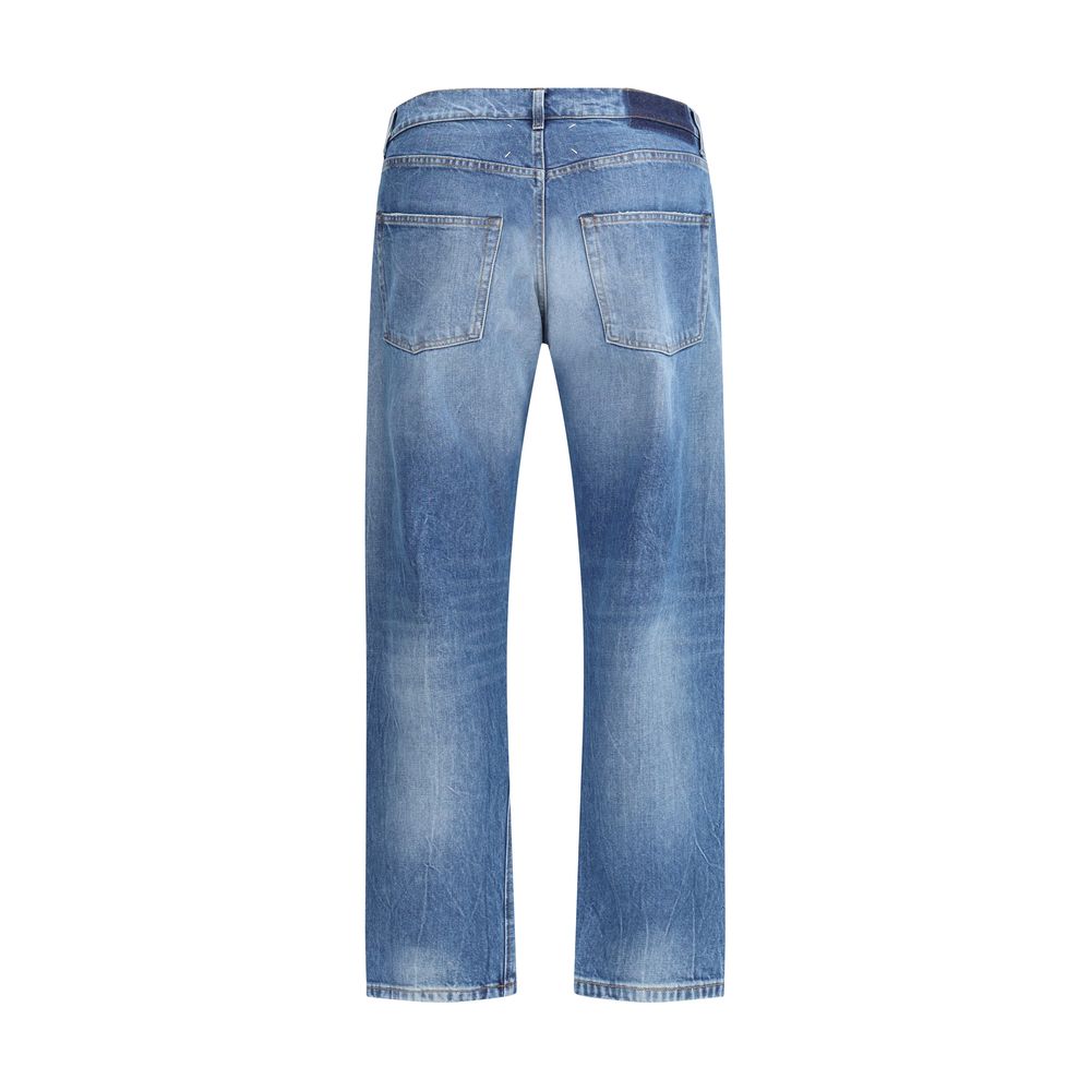 Margiela Blue Cotton Jeans Denim