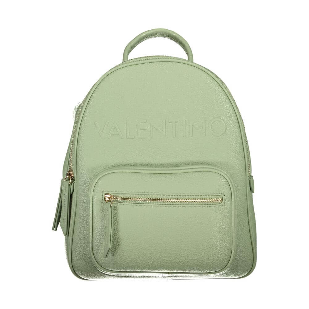 Front view with bag zipped and handles upright.