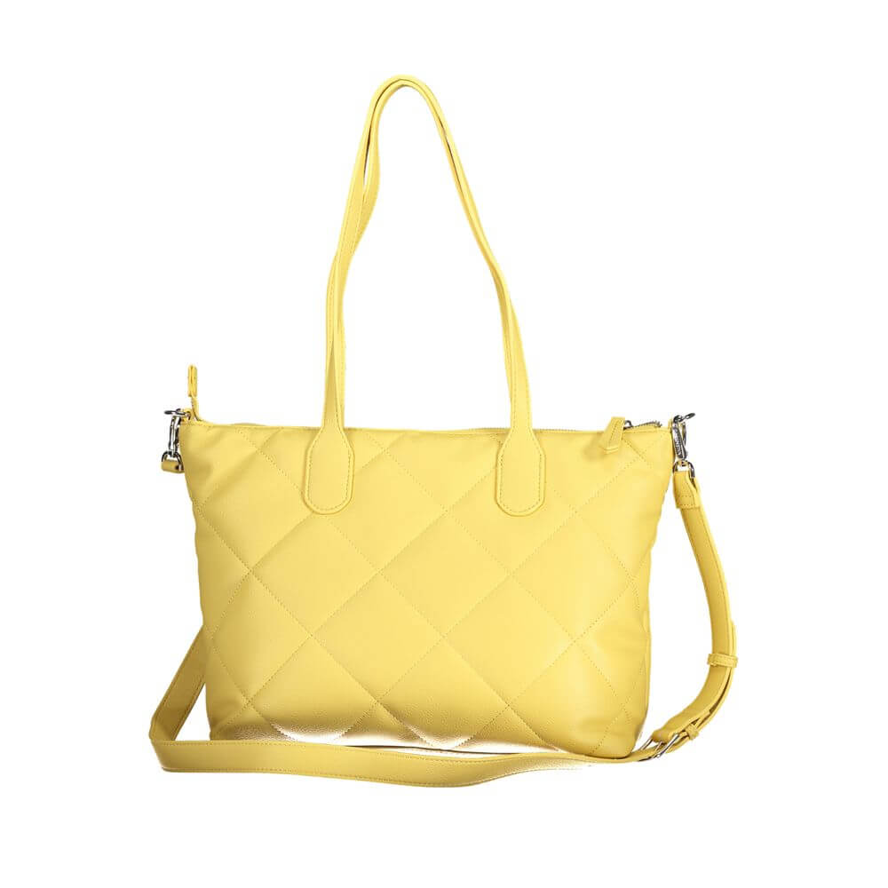 Front view with bag zipped and handles upright.