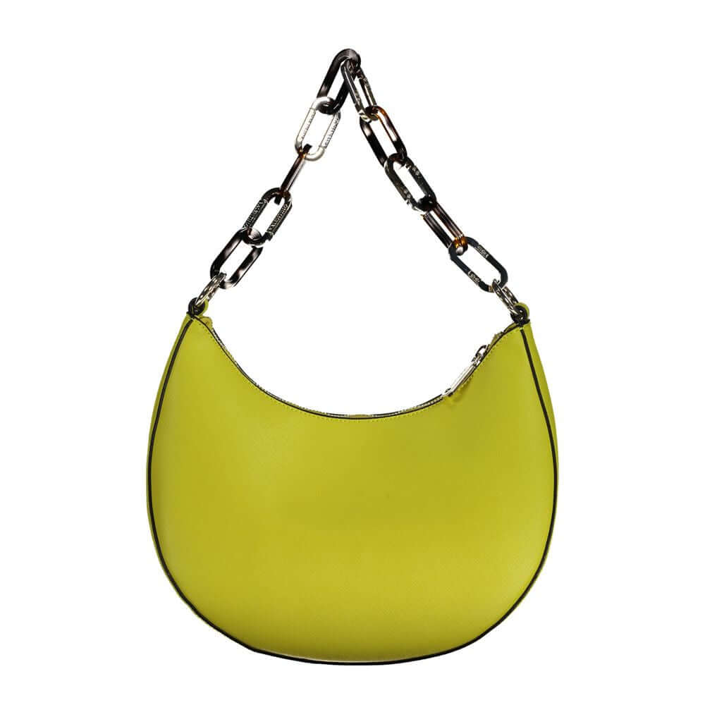 Front view with bag zipped and handles upright.