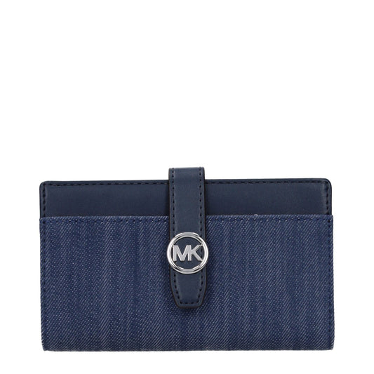Michael Kors Blue Fabric Wallet