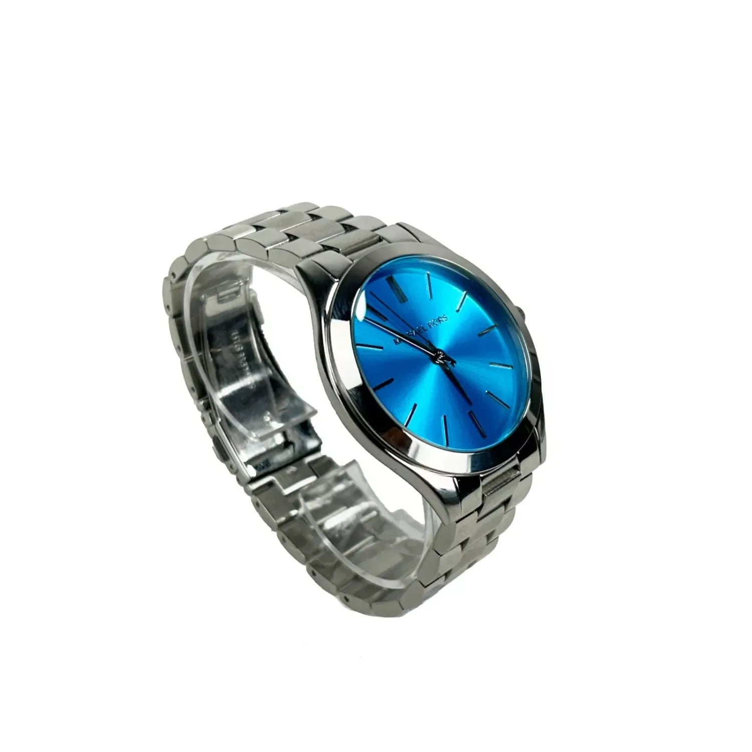 Michael Kors Slim Runway Stainless Steel Watch Blue Silver MK3292 NO BOX