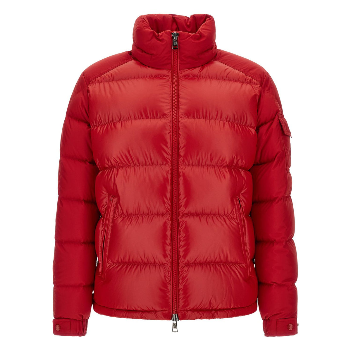 Moncler Red Polyester Full-Length Jacket