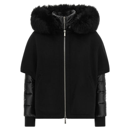 MooRER Black Wool Shell Jacket